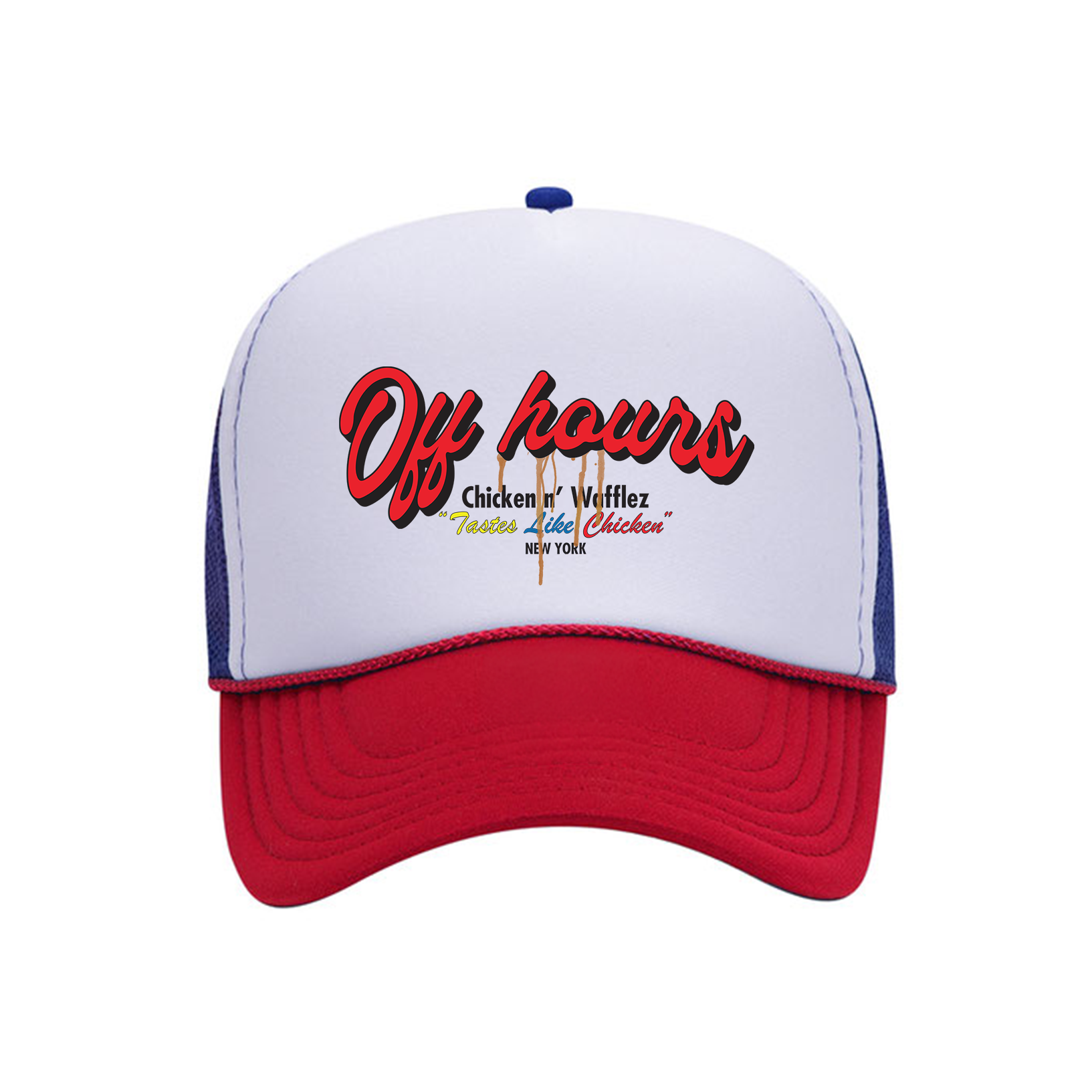 Off Hours Chicken N' Wafflez Trucker - Red White Blue