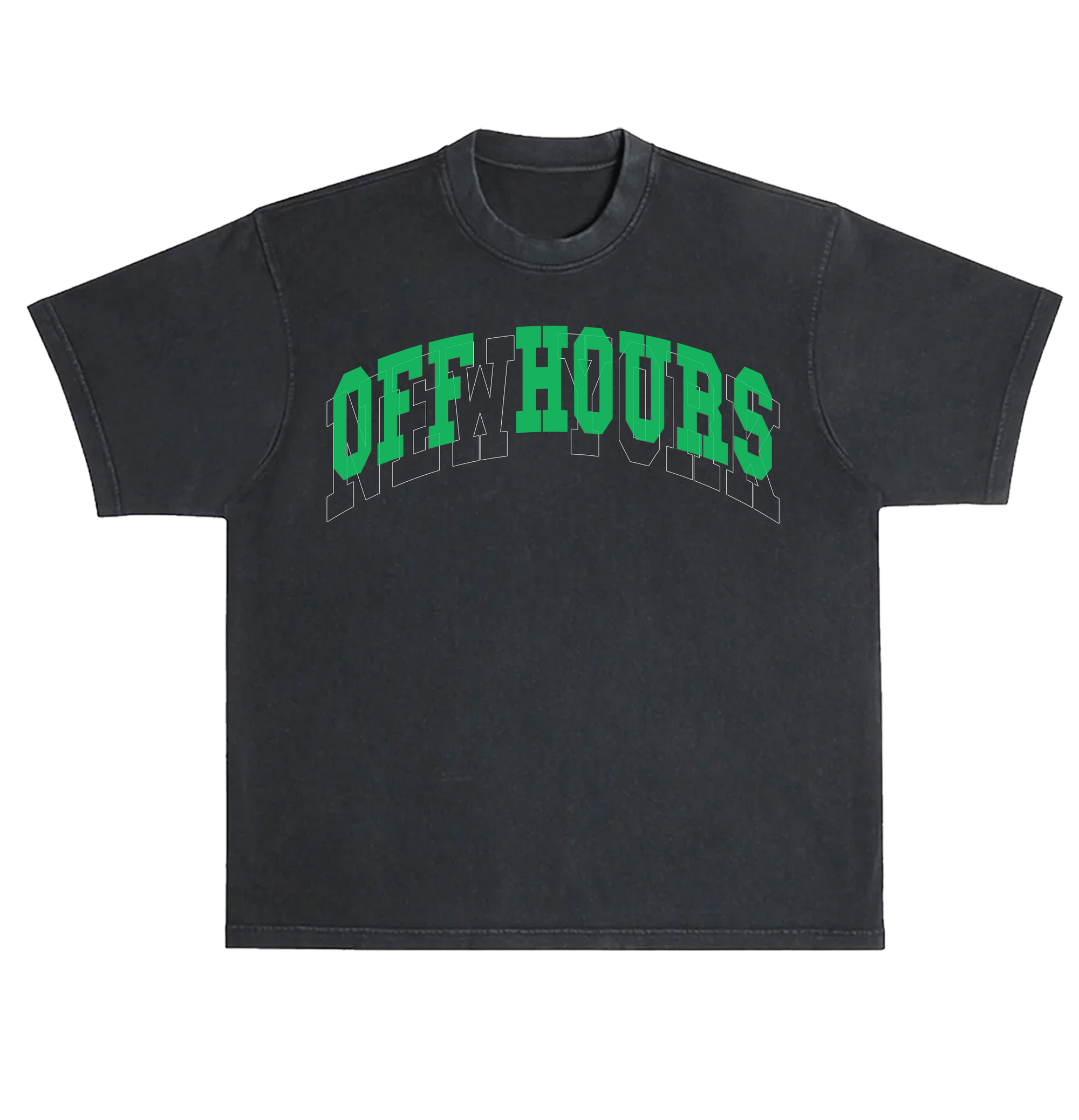 Off Hours Stitch Print Overlay Shirt